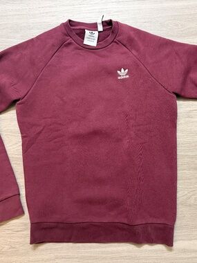 Adidas Originals | Crewneck Sweater | Maroon | Cotton | XS